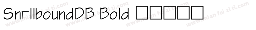 SnellboundDB Bold字体转换